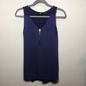 iZ BYER Blue Sleeveless Top